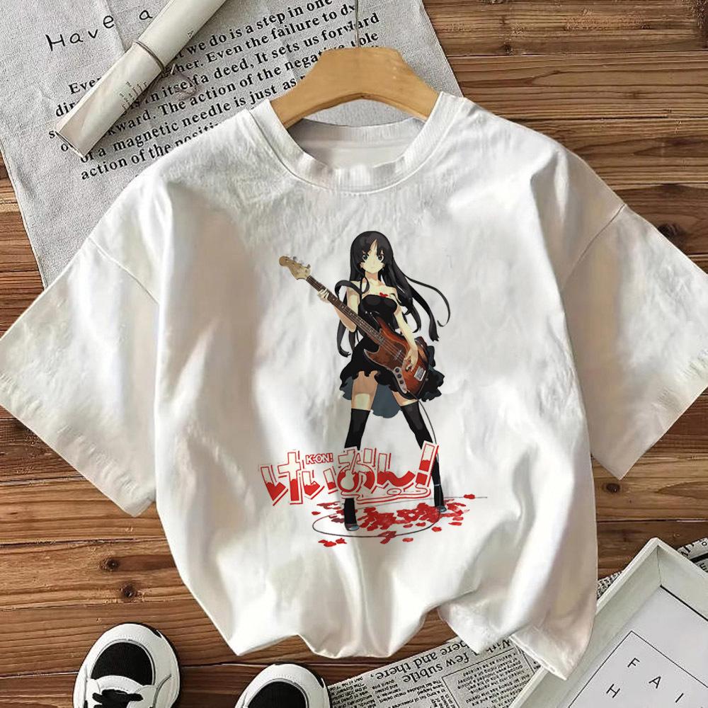 K-on Ho-kago Tea Time Graphic T-shirt Vintage Washed Slice of Life Anime Merch Harajuku Unisex Oversized Short Sleeve Tee Tops