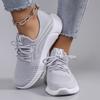 Spring New Women'S Sports Shoes, Fashionable, Breathable, Lightweight, Non-Slip, Wear-Resistant, Casual Sports Shoes, Flat Shoes