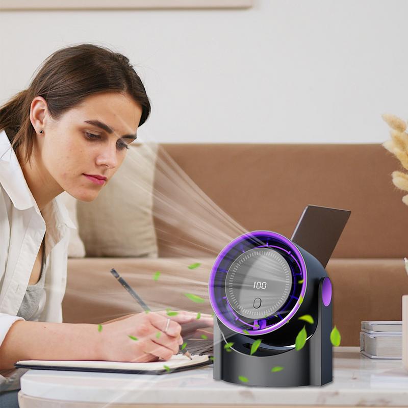 Portable Bladeless Fan Mini Cooling Table Fans Bladeless USB Rechargeable Sports Cooler Fan For Outdoor Sports Travel