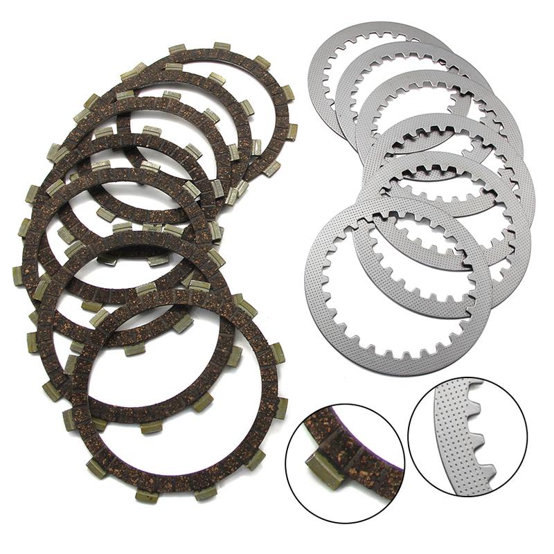 Motorcycle Clutch Friction Disc Plate Kit For Yamaha XS250 XS400D XS400-2E XS400E XS400_2F XS400F  XS400SG  XS400G  383-16321-00