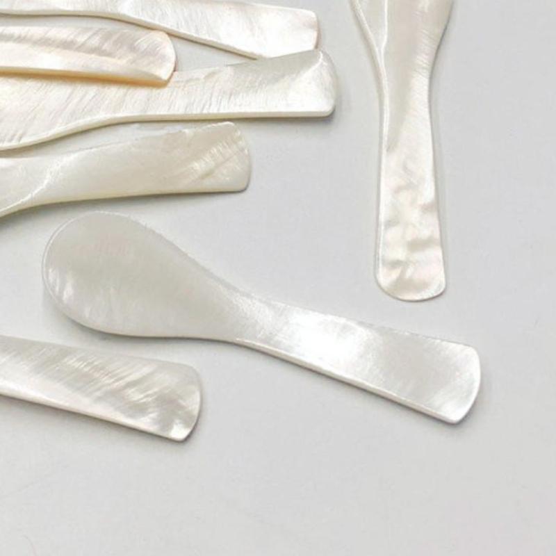 

1PC Natural Material Ice Spoon Cream Coffee Caviar Spoon Mother of Pearl Seashells Stirring Spoons Teaspoon Crafts Dessert Coffe