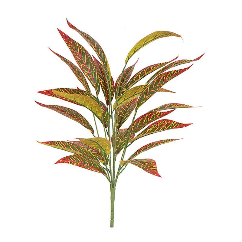 

1PC 26 Leaves Home Decor Tropical Tree Real Touch Plastic Leaves Large 70cm Artificial Magnolia Plants Zebra Leaf