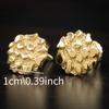 Elegant Retro Irregular Geometric Gold Earrings Alloy Comfort And Versatile Jewelry For Women Men Gift