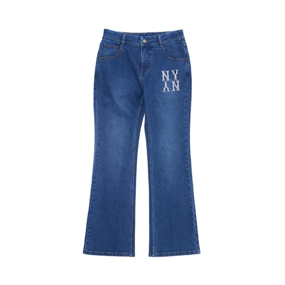 

New MLB Basic Small Jeans Women s Indigo 3FDPB0344-50INS M