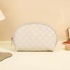 Simple checkerboard cosmetic bag women's high-end sense large-capacity storage bag waterproof portable travel toilet bag