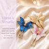 Alloy Material Butterfly Clothing Accessories Butterfly Brooch Pendant  Handmade Accessories