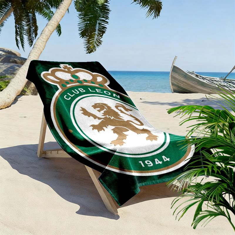 Club Leon 2D Flat Print Beach Towel, Large Soft Quick Dry Towel for Beach Camping Swimming.NSTJ0928397