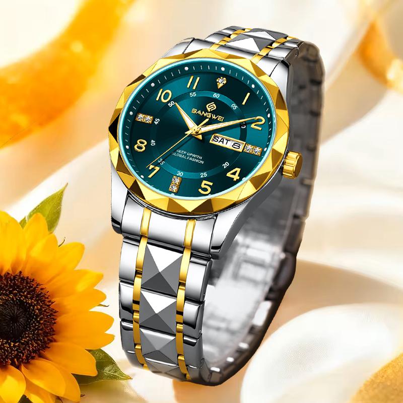 New Diamond Dial Design Ladies Waterproof Watches Fashion Elegant Luminous Women's Bracelet Watch Relogio Feminino+BOX