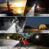 KASLIGHT Bicycle USB 5 Front Rear Handlebar Motorcycle Headlight and Taillight Combination 12-Pack Lights, 10,000 Lumens, Type-C Rechargeable, Modes,