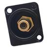 RCA Panel Mount Solder Adapter RCA Female to Solder Terminal AV Connector for TV Audio Game Machine Black Core