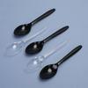 Pack Of 100 Clear Plastic Teaspoons Microwave Safe Round Head Ice Cream Spoon Tableware for Parties Camping and Event