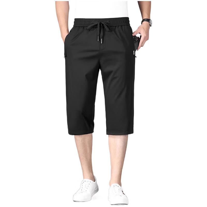 Kangbo Men s Silk Blend Cropped Pants L