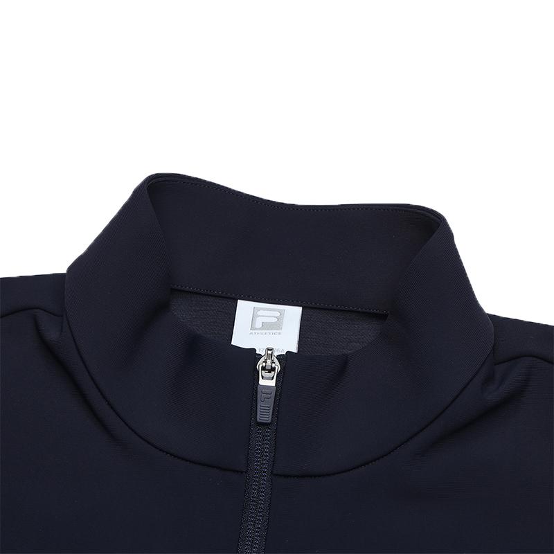 FILA Comfortable Versatile Knitted Long Sleeve Jacket Men jackets Royal-Blue A11M513510FNV