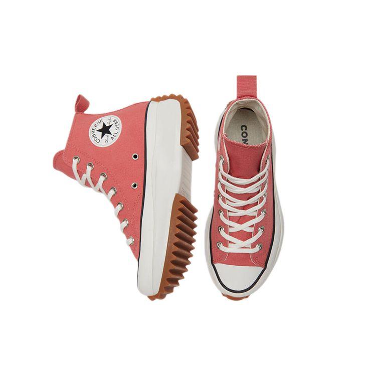 Converse Run Star Hike Høy Terrakotta Rosa Gum Unisex Sneakers Vintage-Hvit 171300C