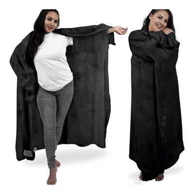 Yousheng Wearable Blanket for Women Men Soft Plush Blanket with Pocket Sleeves Warm Couch Bed Blanket for Dorm Bedroom Flights