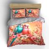 "Parrot Blossom Canvas Art Set" Bedding Set with 1 Duvet Cover 2 Pillowcases Single Double King Queen, Gift