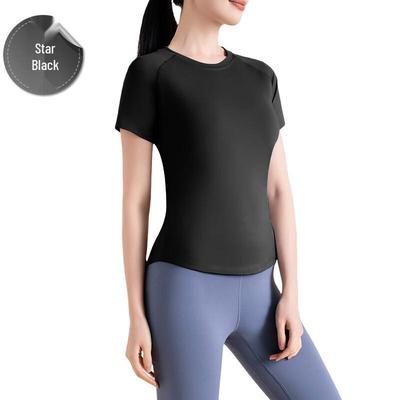 Women's Mesh Short Sleeve Sports Yoga Top
