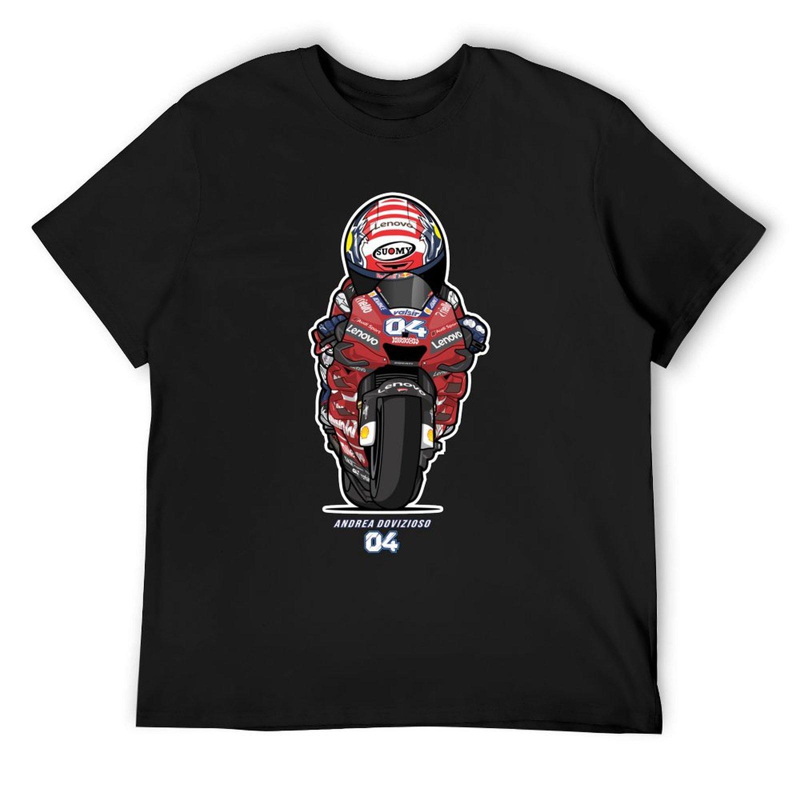 

ANDREA DOVIZIOSO V - 1 T-Shirt summer top shirts graphic tees plain white t shirts men 4XL