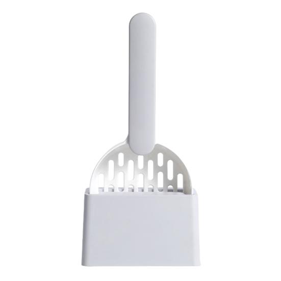 Cat Litter Shovel with Holder Cat Poop Scoop Sifting Shovel with Base Easy Clean