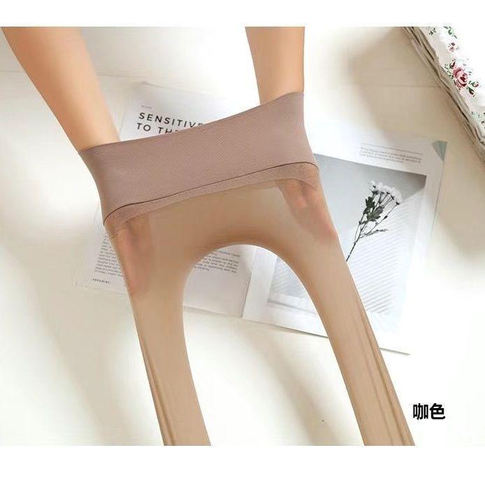 Sommer Damen Hohe Elastizität Qualität Strumpfhosen Nahtlos Ultra-Dünn Nylon Transparent Bis Fußspitze Strümpfe Damen Sexy Transparente Strumpfhosen One Size(150-175cm)