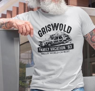 Maglietta National Lampoon, Maglietta Famiglia Griswold, Maglietta Wagon Queen, Chevy Chase
