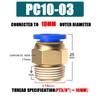 High Quality Brass Pneumatic Fitting PC 4 6 8 10 12MM Multi Size Air Connector Pipe Quick Connectors Pneumatic Systems