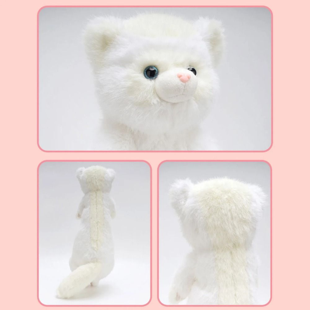 Stuffed Animal Ferrets Plush Toys Long Cute Simulation Stuffed Ferret Kawaii Sofa Cushion Brown Mink Plush Bed Sleeping