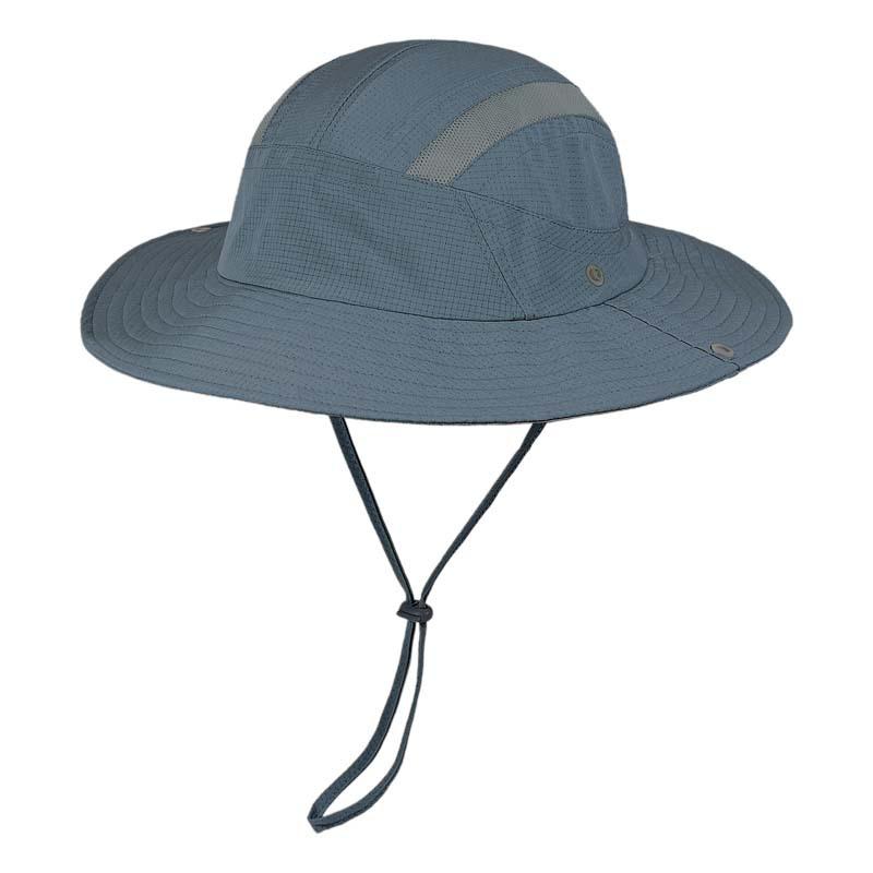 Summer fishing hat men's quick-drying breathable anti-ultraviolet eaves sunshade bucket hat women's foldable sunscreen hat