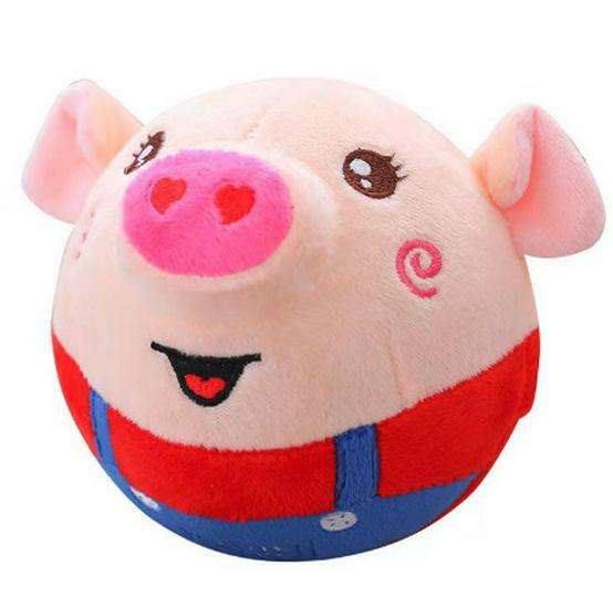 English Tiao Tiao Zhu Bouncy Ball - Baby Learning Toy, Seaweed Pig Design