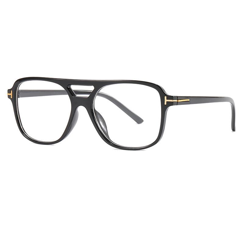 Double Beam Sunglasses Fashion Trend Box Sunglasses Retro Uv Protection Personalized Glasses S24083