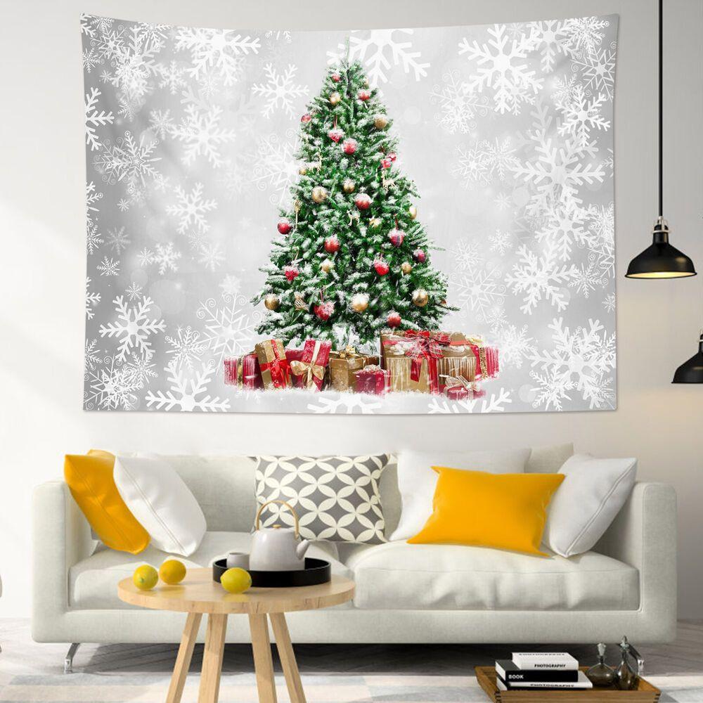 Tapestry winter snowflake Christmas tree bedroom colleague 75x100