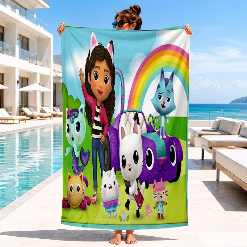 Rainbow Friends Dollhouse Beach Towel, Microfiber Beach Towel, Perfect For Pool, Beach, Travel, Home Decor Beach Party Fan gifts