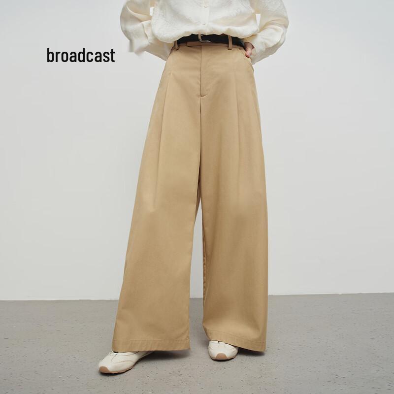 

Women s Loose Wide-Leg Mop Pants L
