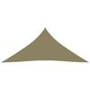 VidaXL Sun Sail Triangular Oxford Fabric 3x3x3 M Beige