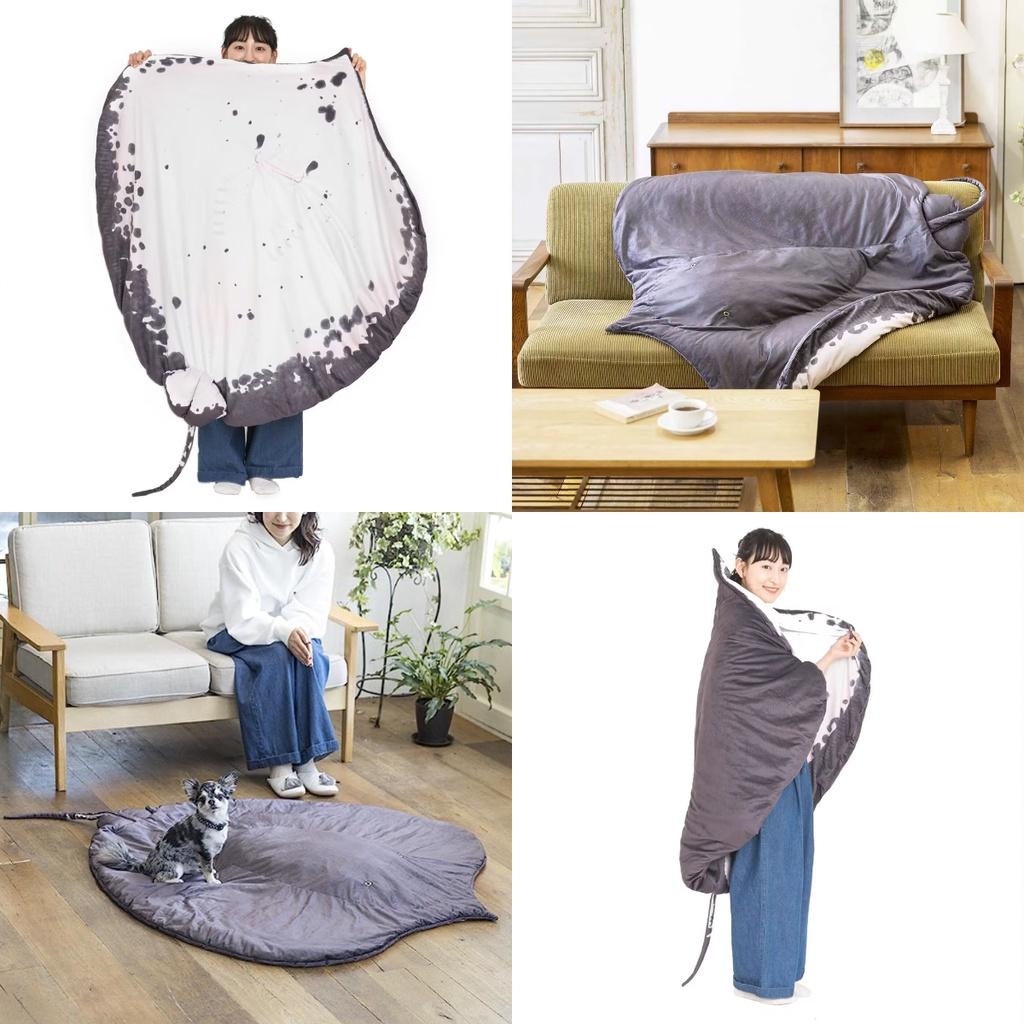 Custom-made Devil Fish Plush Toy And Throw Blanket Set Ideal Gift For Girls