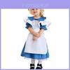 Fofo Vestido de Empregada para Meninas Inspirado em Alice no País das Maravilhas Para Apresentação de Palco e Role Play Tamanhos S-xl