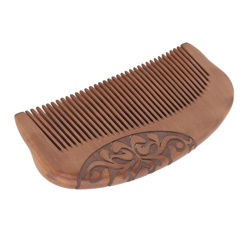 Wooden Hair Comb Fine Tooth Easy Detangling Scalp Massage Sandalwood Comb for All Hair Styles