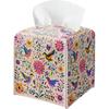 Cat Tissue Box Holder, Nordic Cat Leather Tissue Box Cover Square, Paper Napk Everyday Dispenser Accessories for Bathroom Vanity Countertop Night