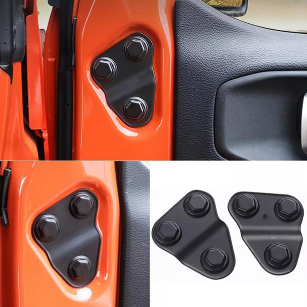 New 8pcs Door Lock Cover + Screw Protector Trim For Jeep Wrangler JL JT  2018- 2024