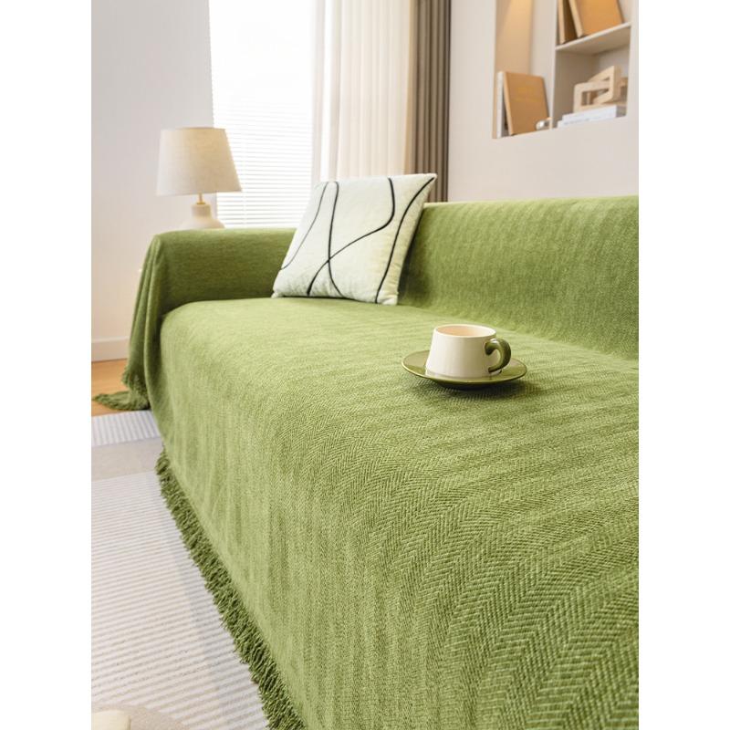 Sofa Towel All-season Universal Cover Cloth with Full Cover and Double-sided Use, Chenille Universal Cover, Anti Cat Paw Sofa Mat