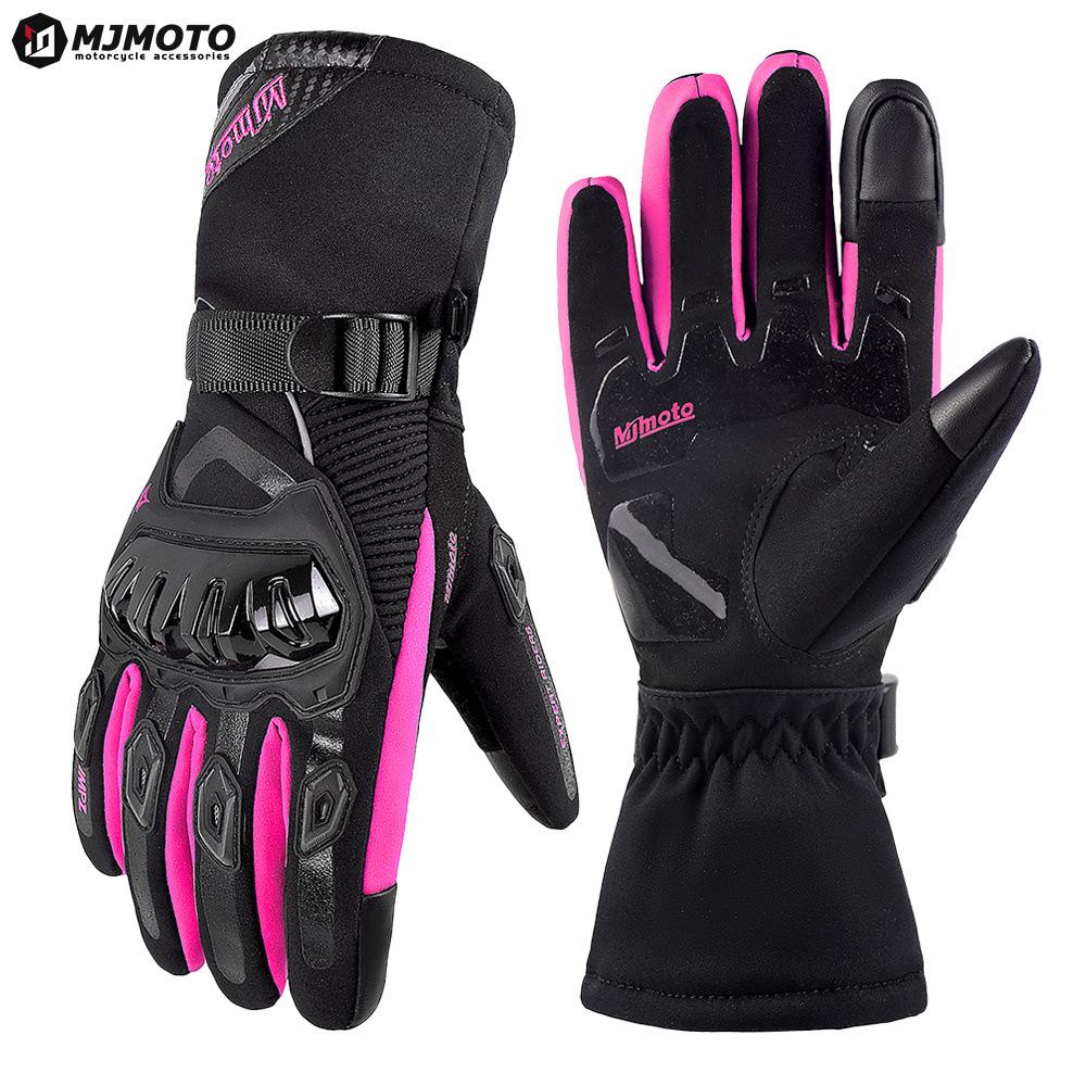 Riding anti-drop and non-slip touchscreen locomotive racing full-finger gloves four-season tram