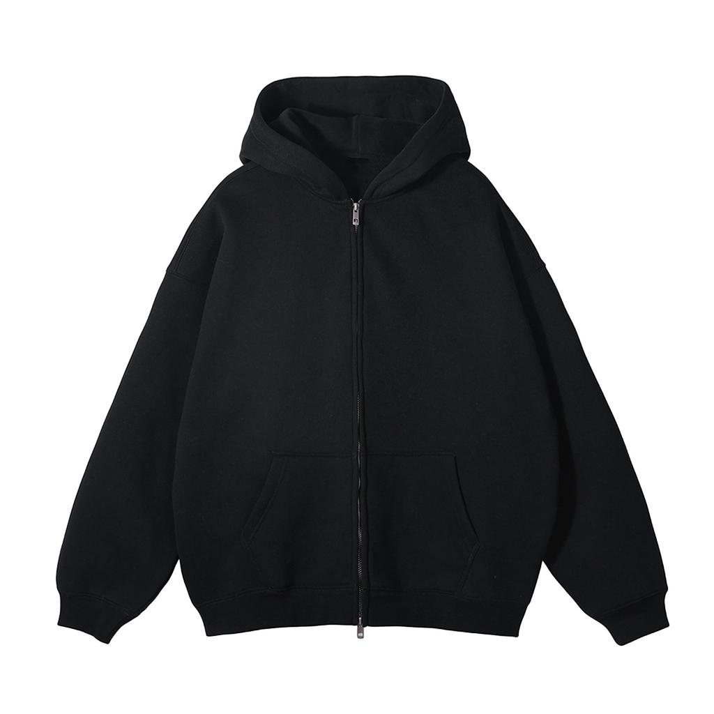 Full Zip Up Hoodie Sweatshirt with Drawstring Hood and Kangaroo Pockets for Men and Women Unisex Comfortable Fit Casual Outerwear for Everyday Wear