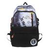 New Student Backpack Korean Edition Fashion Trend Alphabet School Bag Casual Large Capacity Travel Backpack