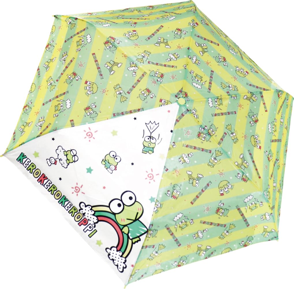 Planning Kero Kero Keroppi Folding 90450 Jay's Umbrella, 53cm,