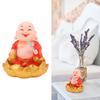 Solar Buddha Statue Solar Nodding Maitreya Car Ornament Decoration Shaking Head Toy for Wealth and Fortune