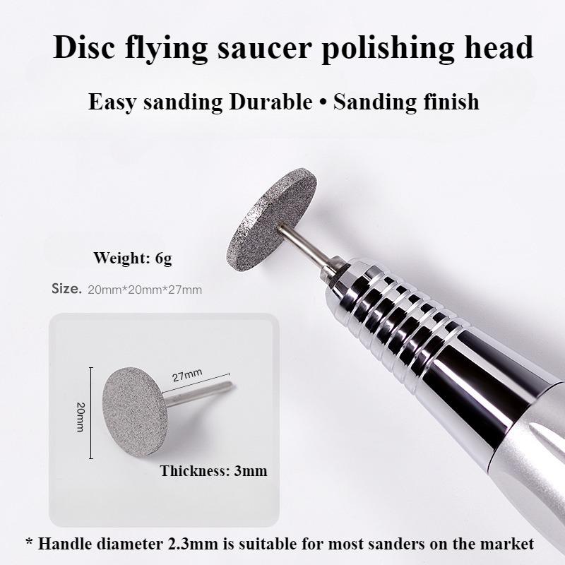 Nail Diamond Metal Drill Bits Disc Bit Dead Skin Callus Electric Foot File Callus Remover Shaft for Nail Salon Grinding Head New