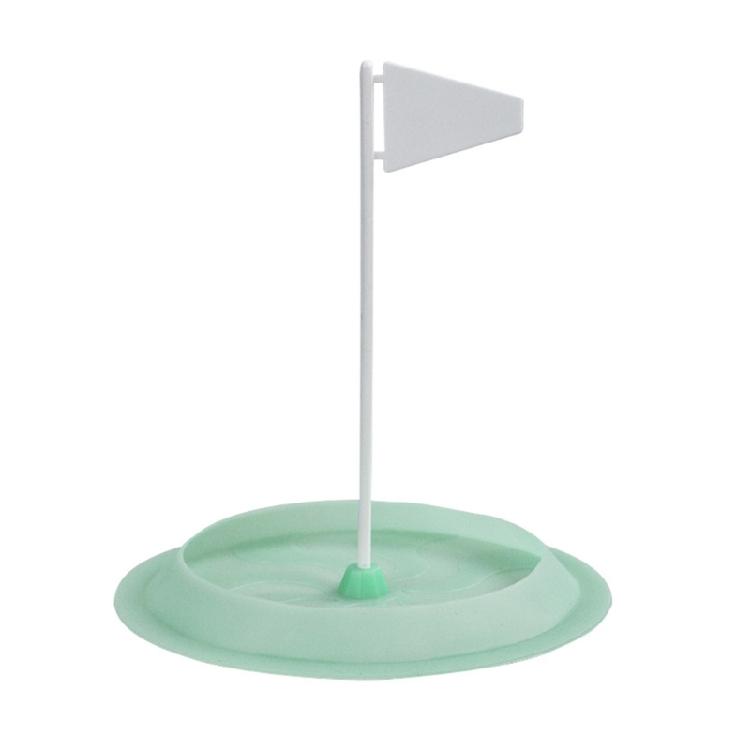 

Compacts Golf Putting Hole Trainer With Practice Flag Light weight for Backyard Office Outdoor Training зелёный