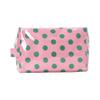 PVC Polka Dot Cosmetic Bag Travel Toiletry Organizer Waterproof Makeup Storage Case with Zipper Closure for Daily Use Washroom and Journey Essentials