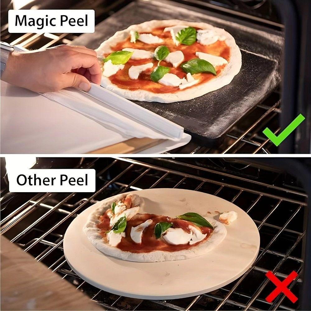 Non-Stick Sliding Pizza Peel Wooden Pizza Spatula Sliding Pizza Transfer Shovel  Oven Use