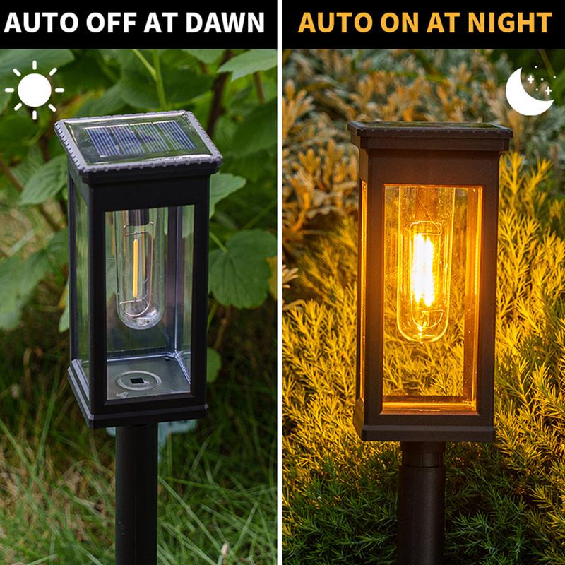 Outdoor Solar Stake Lights Outdoor Waterproof Pathway Lights Deck Supplies Landscape Lighting For Courtyards Sidewalks Driveways